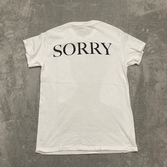 Justin Beiber Sorry T-Shirt Mens Small White Purpose Tour Tee Short Sleeve - Picture 5 of 6